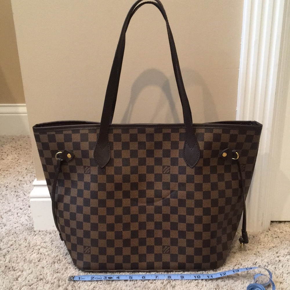 Brown print purse